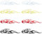 TNSRAY 8 Pcs Flamme Reflektierend Aufkleber für Auto Rennsport Sportstreifen Aufkleber für Vinyl wasserdichte Dekoration für Karosserie Truck SUV Geländewagen,Aufkleber Flammen Fire Feuer Sticker