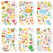 344 Stück Sommer Aufkleber für Kinder, 12 Blatt Cartoon Urlaubsaufkleber Pool Ananas Sonne Bunte Strandaufkleber für Hawaii Partygeschenke, Urlaub, Scrapbooking, Tagebuch, Basteln