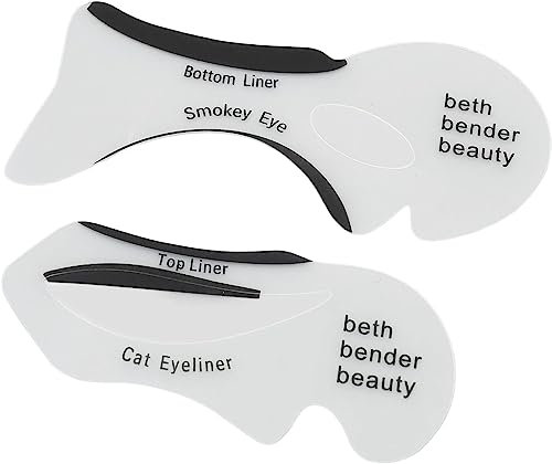 Eyeliner Stencil Set - 5 Pieces Cat Shape Template Plate, Matte PVC Material Guide for Eyeshadow and Quick Makeup - Beginner-Friendly Tool