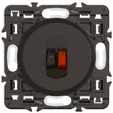 LEGRAND - Prise Haut-Parleur Céliane - Connexion Facile - Noir - A compléter avec une plaque