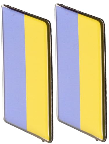 JECOMPRIS 2stücke Autoaufkleber Mit Ukrainischer Flagge Wetterfeste Metalldekoration Für Fahrzeugkarosserie Fenster Und Kühlschränke Einzigartige Außenverzierung Für Ihr Auto