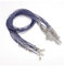 Rockreyoa 1.5mm Bunt Geflochtene Gewachste Halskette Schnur Lederband Kette mit Hummer Schließe und Verlängerungskette Seil Schnur Dünn Schmuckband für DIY Armband, Halskette Blau 10 Stück