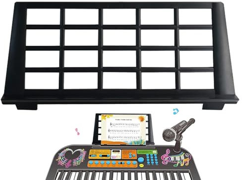 Zasdvn Music Score Holder, Keyboard Music Score Stand, Portable Sheet Music Holder, Portable Music Stand, Music Score Stand, Adjustable Angle Design Portable Electronic Sheet, Keyboard Piano Tabletop