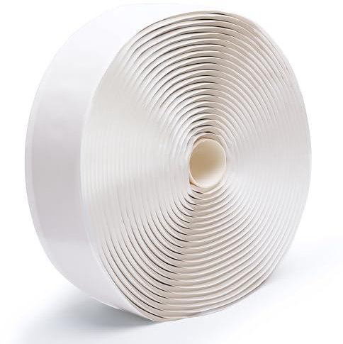 LLPT Butylband | Wasserdichte Abdichtung 5 mm Dicke | Für undichte EPDM RV-Reparaturen, Fensterverglasung, Bootsdichtungen, Dach- und Rohrreparaturen (WST5110) | Weiß | 51 mm x 10 m