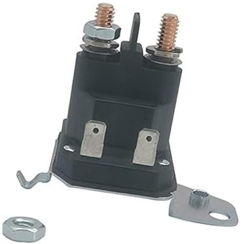 DEMULAX Anlasser-Magnetschalter for Aufsitzrasenmähertraktor, for Cub Cadet, XT1 XT2, for MTD, for Troy Bilt, Craftsman, for ZERO, Turn Yard Machines Aufsitzmäher, ersetzen Sie 725-06153A 725-06153 Ra