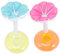 Sosoport 4Piezas Portavasos Inflables para Bebidas Flotadores de Piscina para Fiestas Acuáticos de Caricaturas para Adultos para Reuniones