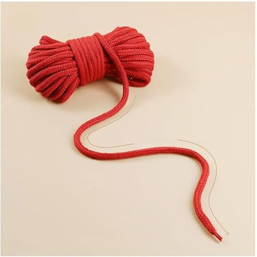 Kit erotico bdsm bondage 10 metri di corda di cotone esplorazione passionale (Rosso, 10m)