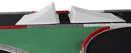 Brickaro RC Car Jump Ramp, C81 Combo Jump Ramp for 1/32 1/43 1/64 and 1/76 Scale RC Car Models, 12 x 14 x 6cm(Set of 2)