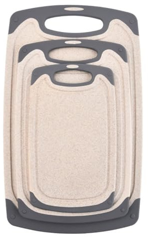 RICHFANCY Cutting Boards,Chopping Board Set.3-Piece Cutting Board Set,Ideal for Kitchen Food Prep,Dishwasher Safe.