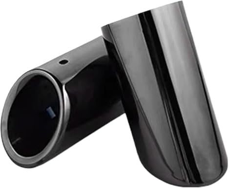 Auspuffblende Auto Für VW Für Touran 5T1 Für Tiguan MK2 Für Golf Für Polo 6R Für Jetta MK6 2012–2016 Autozubehör Auspuffendrohr-Abdeckung(70mm Black)