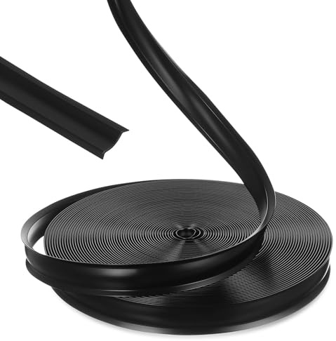 Healeved Joint Cache Vis Caravane en PVC Noir pour Accessoires Extérieur Camping Car, Moulure Camping-Car Facile à Installer, pour Améliorer L'apparence Extérieure du Camper