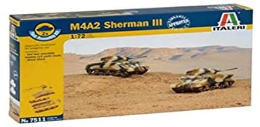 Italeri - I7511 - Maquette - Chars d'assaut - M4A2 Sherman - Echelle 1:72