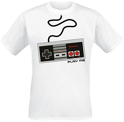 Nintendo T-Shirt -L- NES Controller, weiss
