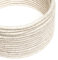 creative cables Fil Électrique Rond Gaine De Lin De Couleur Naturel Neutre RN01-5 Mètres, 3x0.75
