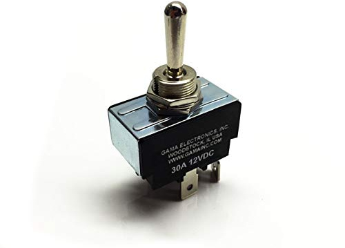 Interrupteur à bascule GAMA Electronics 30 A, 3 positions, polarité inversée, commande de moteur CC - Maintenu