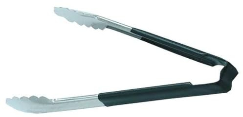 Vollrath Scalloped Utility One Piece Black Color Coded Kool Touch Tong, 16 inch -- 1 each.