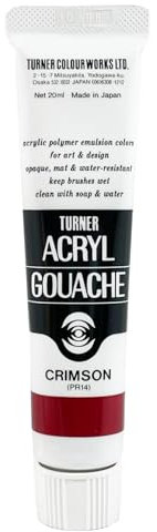 20ml Turner Acrylic Gouache Crimson 121