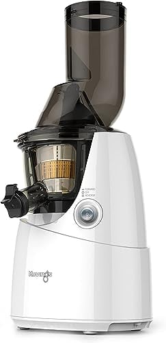 Kuvings KUVIYB6000W White C Whole Slow Juicer B6000W with Sortbet Maker, Cleaning Tool Set, Smart Cap and Recipe Book, Ultem Plastic, 240 W