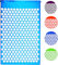 Shanti Akupressur Akupressurkissen Kissen Nagelkissen (72 x 41 x 2 cm, Blau, 902) Akupunktur Akupunkturkissen Massage Massagekissen Matte Massagematte Akupunkturmatte Iplikator