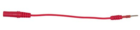 KS Tools 150.0971 4,0 mm Eingangsbuchse auf 2,0 mm Prüfadapterstecker flach (rot)