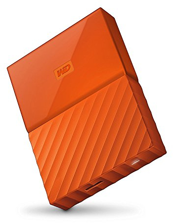 WD My Passport 4TB Portable Hard Drive and Auto Backup Software for PC, Xbox One and PlayStation 4 - Orange