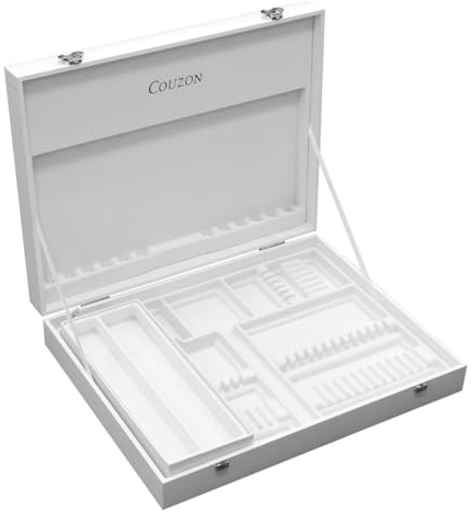Couzon P2CS605101 - Scatola porta posate vuota in legno, 51 pezzi forgiati