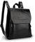 NICOLE&DORIS Mode Damen Rucksack Henkeltaschen Schulrucksack Reisen Daypacks Outdoor Tasche Weich PU Schwarz