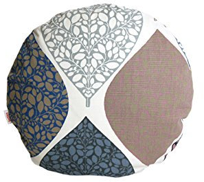 beties „Momente“ Kissenhülle rund ca. 40 cm Ø Kissenbezug in interessanter Größenauswahl hochwertig & angenehm 100% Baumwolle Farbe (Hortensie)