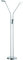 Fischer & Honsel Stehleuchte Dent, 2x LED 6 Watt, Matt, Nickelfarben, 3 Stufen CCT, Stufenlos Dimmbar, Flexarme, 40108, 25x25x150cm (LxBxH), 1600 Lumen, 2700K/ 3350K/ 4000K