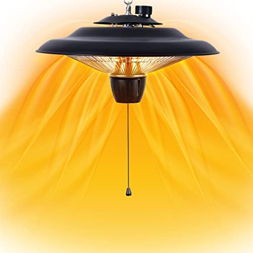 DONYER POWER Riscaldatori esterni per giardino Riscaldatori Patio Riscaldatore alogeno 800W & 2000W Riscaldatore elettrico per tenda serra