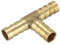 sourcing map Schlauchverbinder T Stück 3 Wege Messing Verbindungsstück 10mm Schlauchtülle 46 x 30 mm
