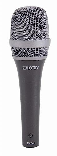 Proel EIKON EKD9 - Microfono Dinamico a cavo (non incluso e d'acquistare a parte) Super-Cardioide Professionale per Canto, Voce, Karaoke, Nero