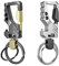 Car Keychain,2 Pcs Metal Bottle Opener Keyring Heavy Duty Key Rings for Men and Women Alloy Key Chain