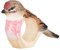 Wildlife Garden WG4572 Serviettenring Bluthänfling - Handgeschnitzter Serviettenring aus Holz für die Tischdekoration