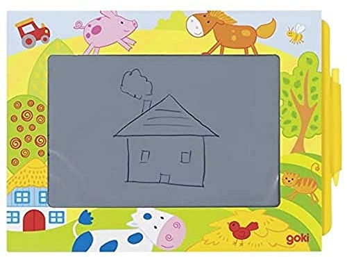 Goki 58477 Pizarras mágicas Magische Tafeln für Kinder, bunt