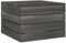 vidaXL Kiefernholz Massiv Garten Palettentisch Sitzhocker Gartenhocker Fußbank Beistelltisch Palettenhocker Couchtisch Palettenmöbel Dunkelgrau