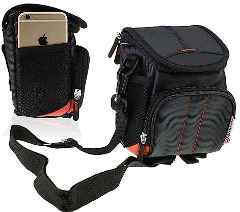 Navitech Schwarz Fernglas Tasche - Kompatibel mit dem Fujifilm X-S10 Mirrorless Digital Camera