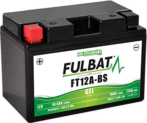 E-BIKERS YT12A-BS FULBAT Batterie gel prête à l'emploi Suzuki Burgman 250 400 SV 650