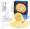 WOBANE 5m LED Strip Warmweiß Dimmbar,Timing,12V LED Streifen mit Fernbedienung,Superhell 3000K Band für Schlafzimmer,Küche,Unterschrank,DIY Deko,Flexibel,300 LEDs