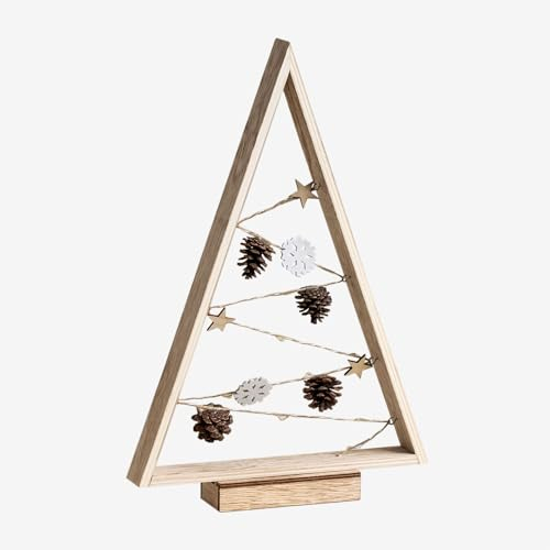 SKLUM Árbol de Navidad en Madera con Luces LED Niorb -