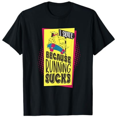 Skaten über Laufen - Cooles Retro-Flip-Skateboard T-Shirt