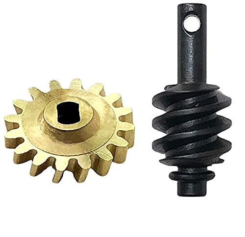 Stahl Messing Vordere Achsgetriebe Overdrive Differentialgetriebe for Axial SCX24 90081 1/24 RC Crawler Car Upgrade-Teile (Farbe : Yellow black)