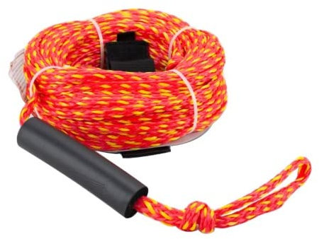 PONTTOR Tube Rope Tow Seil Zugleine Wasserleine Schleppleine 2 Person Wasserski Wakeboard rot und gelb