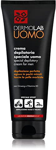 Dermolab Uomo – Enthaarungscreme mit leichter und effektiver Formel, beruhigende Wirkung, 200 ml