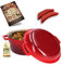 Marmite et poêle 2 en 1 en fonte émaillée avec poignées en silicone, Ø 26 cm 4,7 l Dutch Oven Cocotte pour tous les feux dont induction Passe au four jusqu'à 260 °C