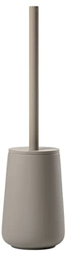 Zone Denmark Nova One Toilettenbürste, Klobürste aus Keramik, WC Bürste mit Bürstenhalter, Soft-Touch-Beschichtung, Durchm. 10,3 cm, Höhe 37 cm, Taupe