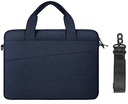 jooeer 14 Zoll Laptophülle Tasche Wasserdicht Schultertasche mit Griff für 14 MacBook Pro M3/M2/M1 A2992 A2918 A2779 A2442 2023-2021 Chromebook Notebook, Dünn Stoßfest PC Sleeve Case, Marineblau