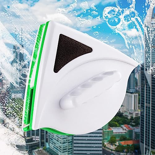 Podazz Nettoyeur de fenêtre magnétique pour Double vitrage de 20 à 30 mm, équipement Professionnel de Nettoyage de vitres avec poignée Ergonomique magnétique Solide - Vert