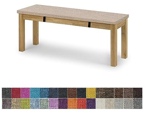 yaoumeo Bankauflage Sitzkissen,180x35x8cm Bankkissen,Gartenbank Auflage,Waschbar-Abnehmbarem,Mehrere Farbgrößen Verfügbar Beige Weiß