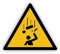 Warnzeichen (W035) Warnung vor herabfallenden Gegenständen - Dreieckiges Warnschild - Signalgelb (RAL 1003) nach DIN EN ISO 7010